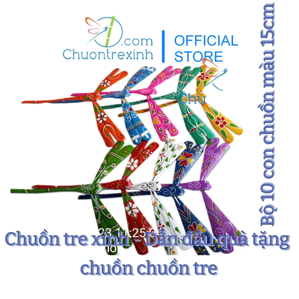 Chuồn chuồn tre màu 15cm